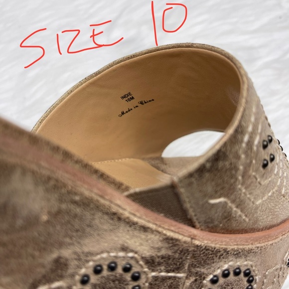 🆕 Donald J Pliner Indie Wedge Sandals - Light Bronze Suede - Picture 13 of 14